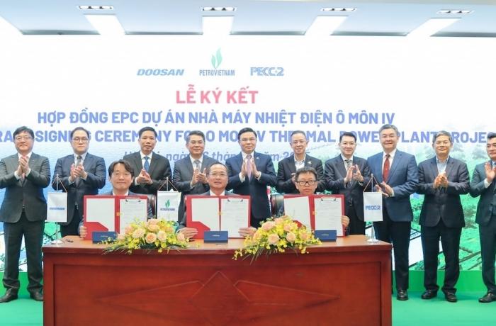 Liên danh Doosan - PECC2 ký kết hợp đồng EPC dự án Nhà máy Nhiệt điện Ô Môn IV